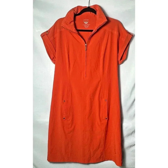 Chico's Vibrant Orange Dress - Picture 2 of 11